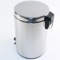 Round Polished Chrome Waste Bin With Pedal
